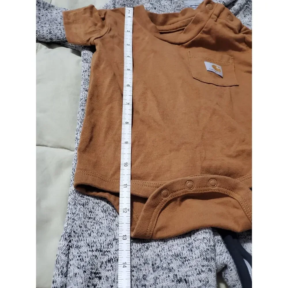 Carhartt Baby Boys 3M Outfit Lot Camo Hoodie Romper Onepiece Mossy Oak 3 Pc